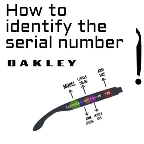 oakley serial number identification